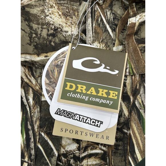 Drake Waterfowl Systems EST Camo Wing shooter Long Sleeve Size M - Picture 4 of 11